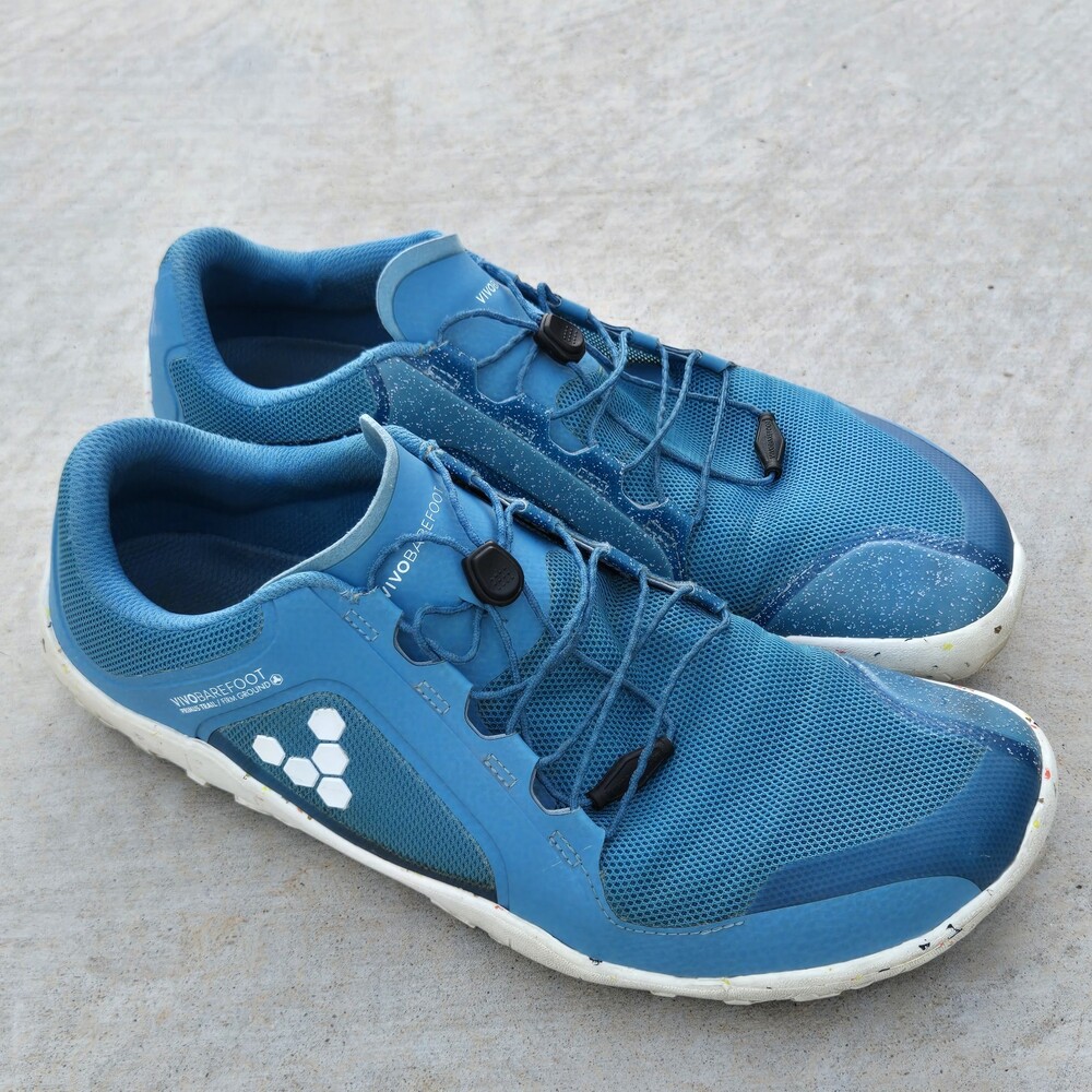 Vivobarefoot Men's Primus Trail II FG Shoes Aqua Blue Size 11 EU 44 Minimalist